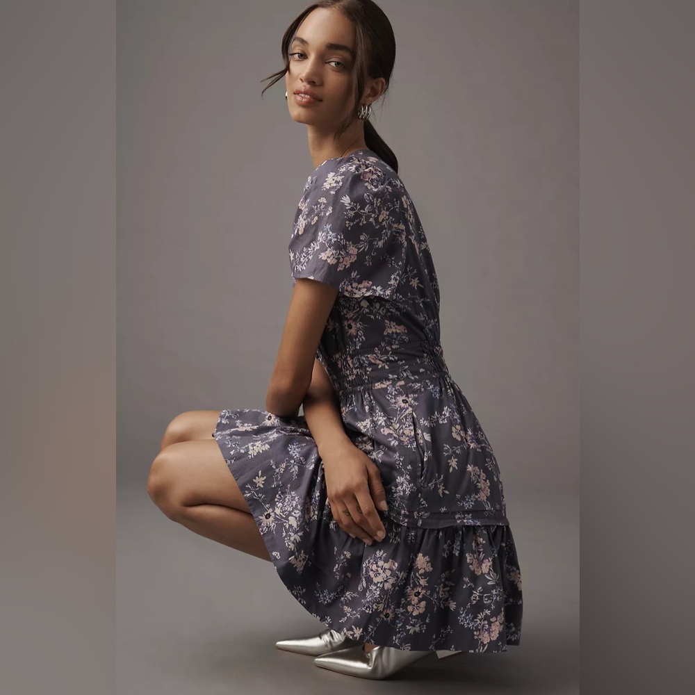 Anthropologie The Somerset Mini Dress Sz M - Picture 4 of 9